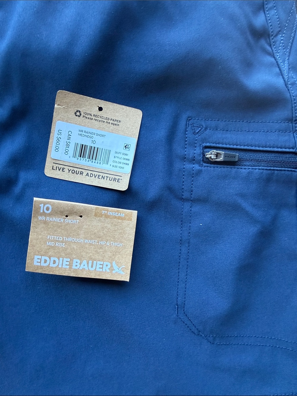 Eddie Bauer Women's Indigo Ranier Shorts - Picture 2 of 7